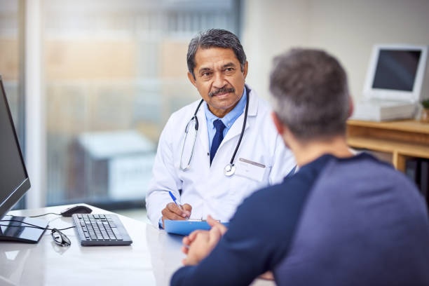 istock What seems to be the matter today sir? 944139008