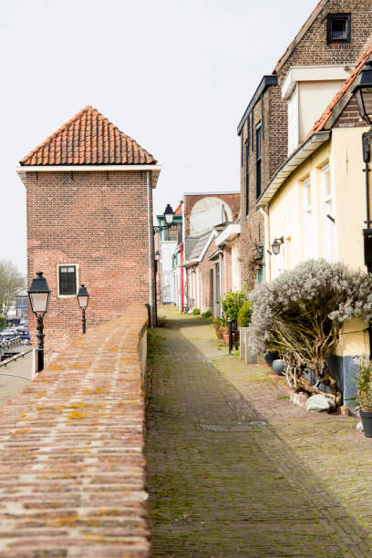 istock city wall with tower, in Leerdam, The Netherlands 944142434