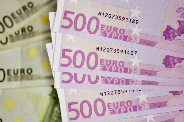 istock Close-up Euro currency note, European Union currency 944152134