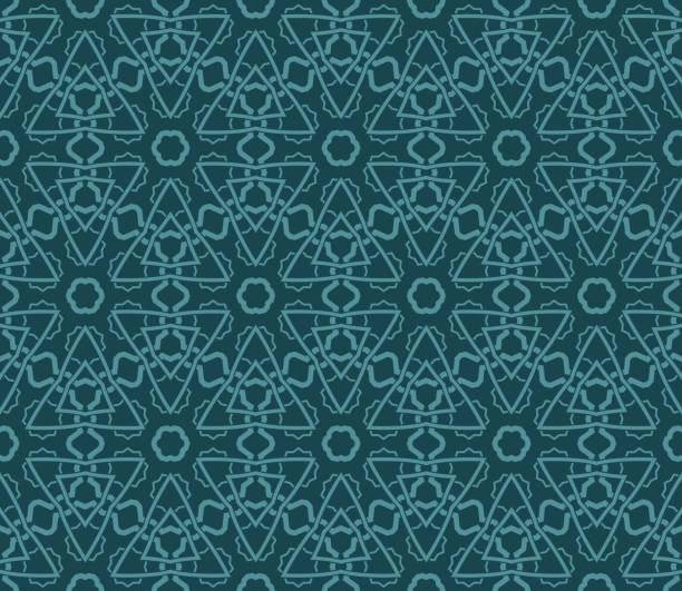 istock Modern seamless geometric ornament. Vector illustration. Line art design. For print, wallpaper, backgorund 944159890