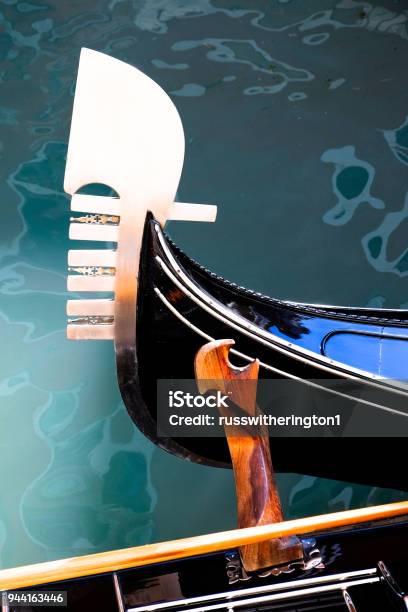Gondola Bow Stock Photo - Download Image Now - Blade, Canal, City