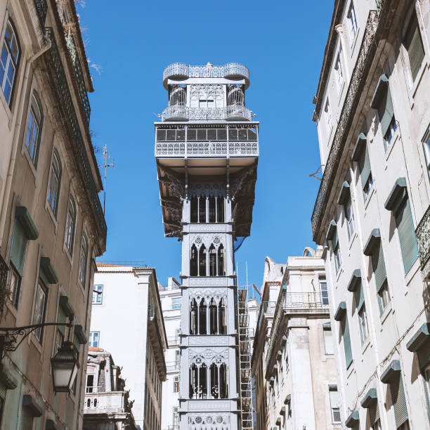 istock Santa Justa elevator in Lisbon, Portugal 944169142