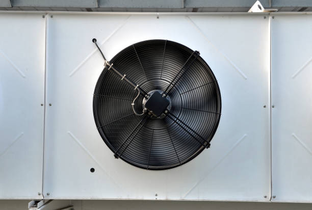istock Air conditioning system assembled on wall of a building 944172352