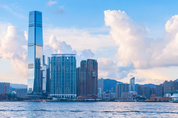 istock Modern cityscape, skyscrapers. Hong Kong 944183900