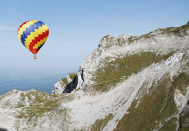 istock Hot air balloon in the alps 94419103