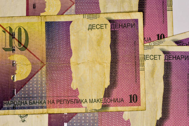 istock Close-up MACEDONIA CURRENCY, Macedonian denar Bank note 944198130