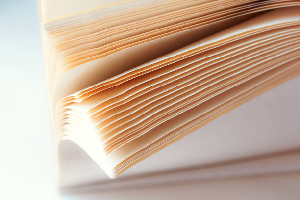 istock the leaves are thick notebook, the leaves of a notebook, half-open shared notebook 944200100