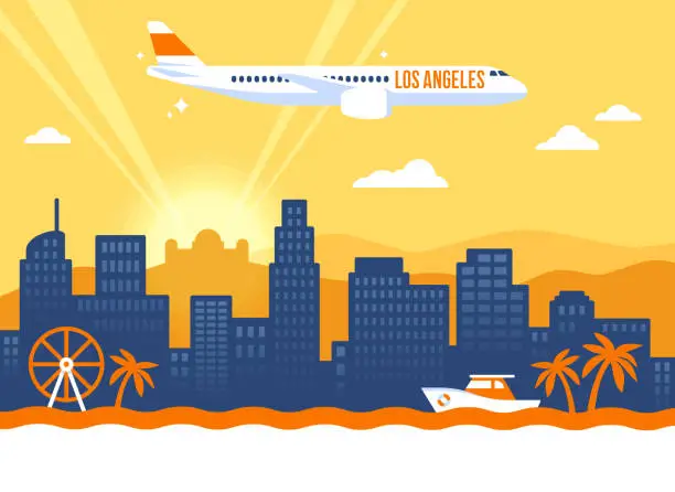 Vector illustration of Los Angeles California Skyline