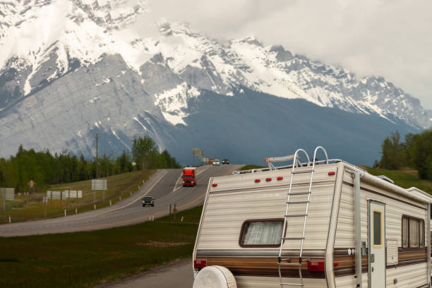 istock Motor Home travel to the mounting 944217282