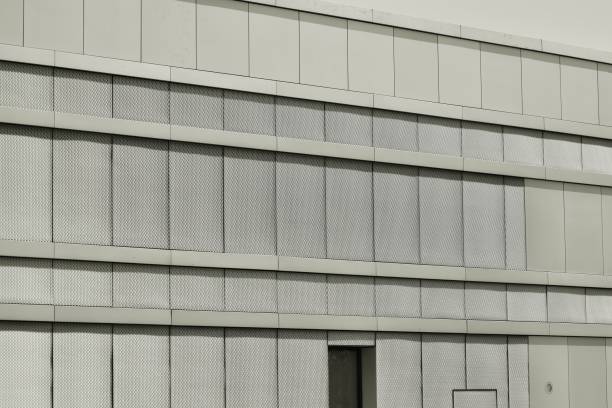 istock Modern city office building exterior. Black and white. 944243666