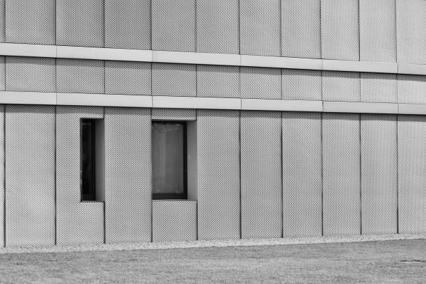 istock Modern city office building exterior. Black and white. 944245034