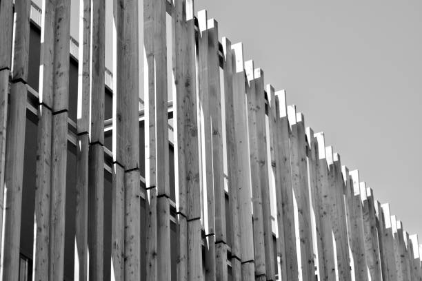 istock Modern city office building exterior. Black and white. 944246280