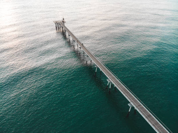 istock Aerial view Pier in Barcelona 944250886