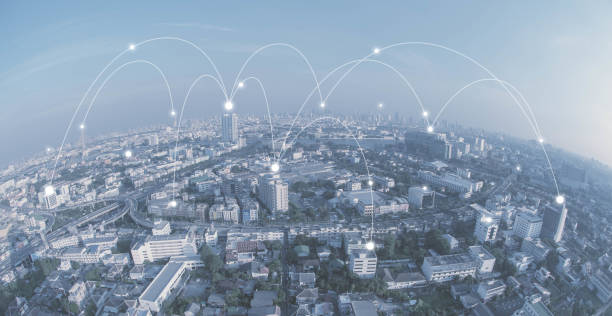 istock City with conncection line, technology conceptual, internet globalization concept 944260034