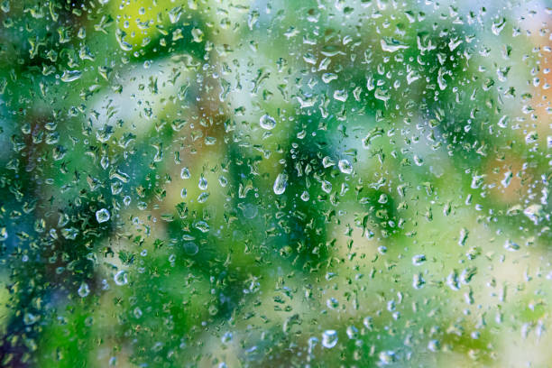 istock Droplets of rain on a window 944266796