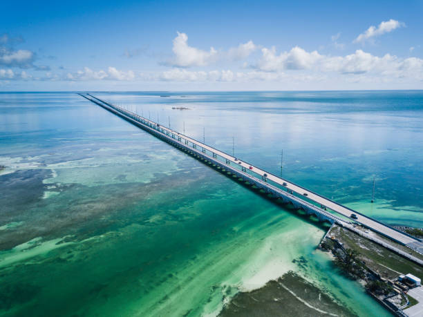 istock Bridge in Florida Keys from drone point of view 944269692