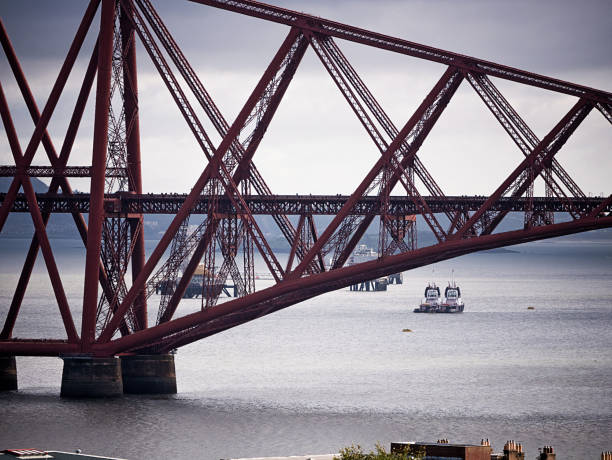 istock Forth Rail Bridge in Scotland, connecting Queensferry and Fife 944271574