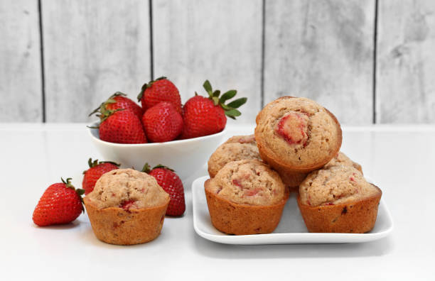 istock Fresh, organic Strawberry Muffins 944276092
