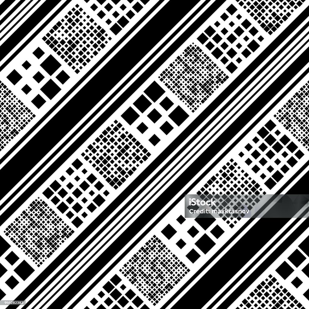 Flat Square Pattern Seamless Square Pattern Stock Illustration - Download Image Now ...