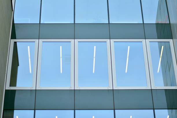 istock Modern architecture, glass and steel. Abstract architectural design. 944287068