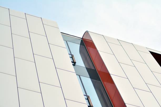 istock Modern architecture, glass and steel. Abstract architectural design. 944293702