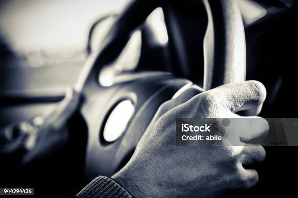 Driving Stock Photo - Download Image Now - Black Color, Car, Control