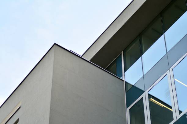 istock Modern architecture, glass and steel. Abstract architectural design. 944295320