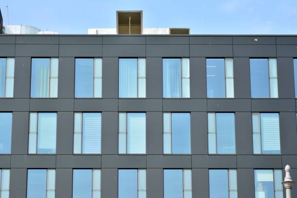 istock Modern architecture, glass and steel. Abstract architectural design. 944297500