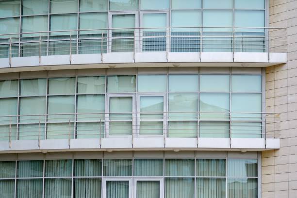 istock Modern architecture, glass and steel. Abstract architectural design. 944301476
