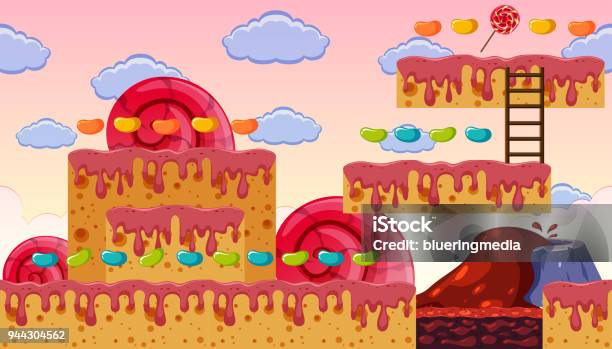 A Sweet Tooth Game Template Stock Illustration - Download Image Now - Art, Candy, Cartoon