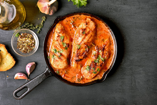 istock Chicken breast in tomato sauce 944309952