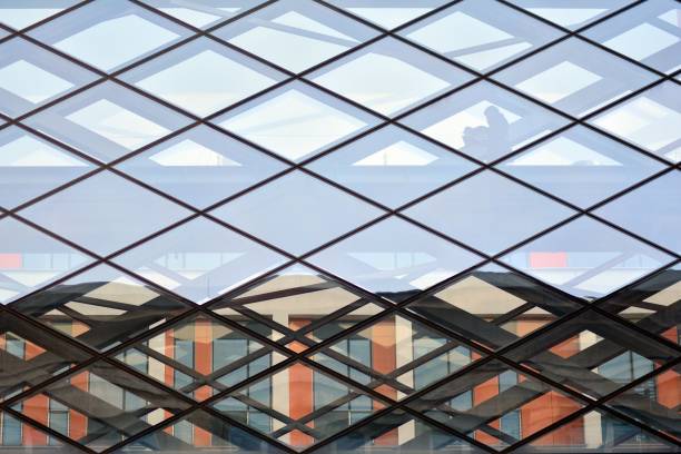 istock Modern architecture, glass and steel. Abstract architectural design. 944309978