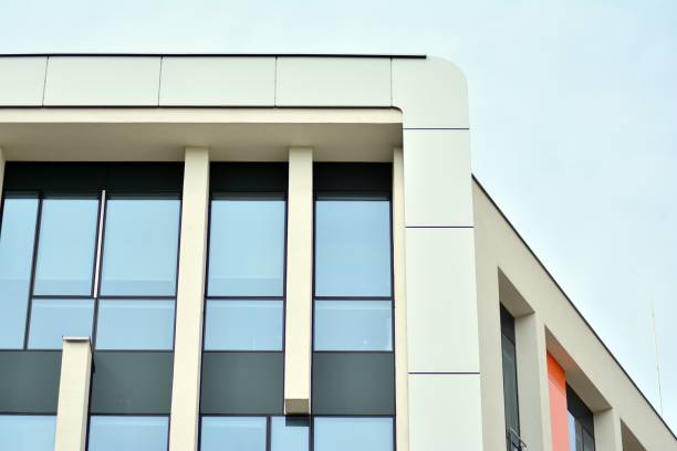 istock Modern architecture, glass and steel. Abstract architectural design. 944310344