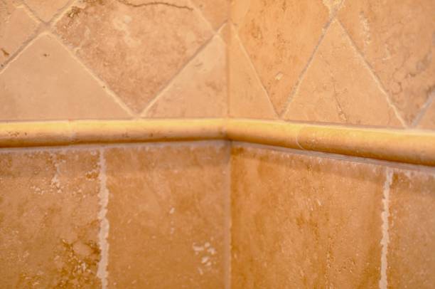istock Close-up of bathroom tiles 944310842