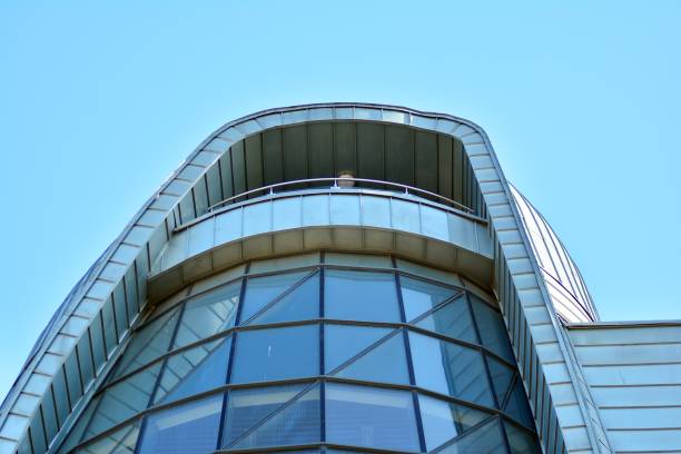 istock Modern architecture, glass and steel. Abstract architectural design. 944311178