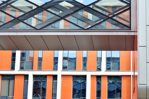 istock Modern architecture, glass and steel. Abstract architectural design. 944314046