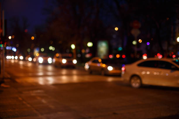 istock Night traffic , Night street 944318790