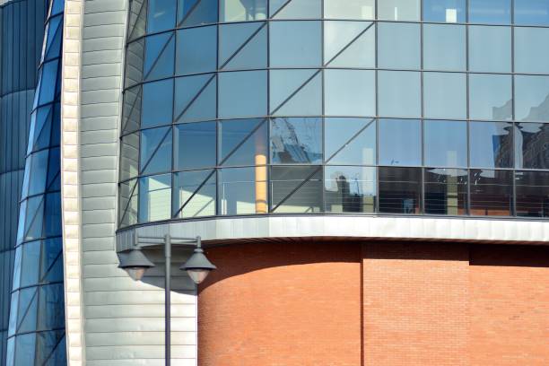 istock Modern architecture, glass and steel. Abstract architectural design. 944324836