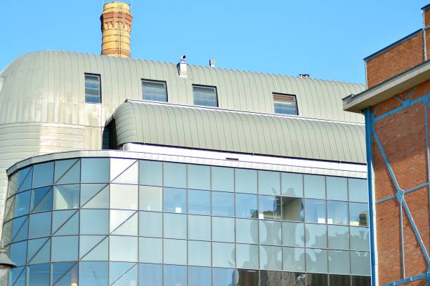 istock Modern architecture, glass and steel. Abstract architectural design. 944324964
