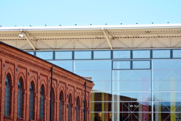 istock Modern architecture, glass and steel. Abstract architectural design. 944326018