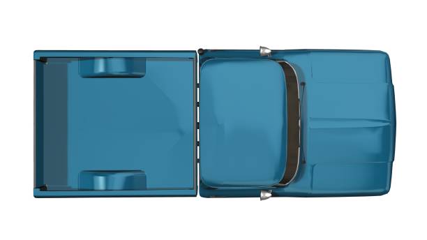 istock A   Pickup Truck isolated on white background - top view 944328492