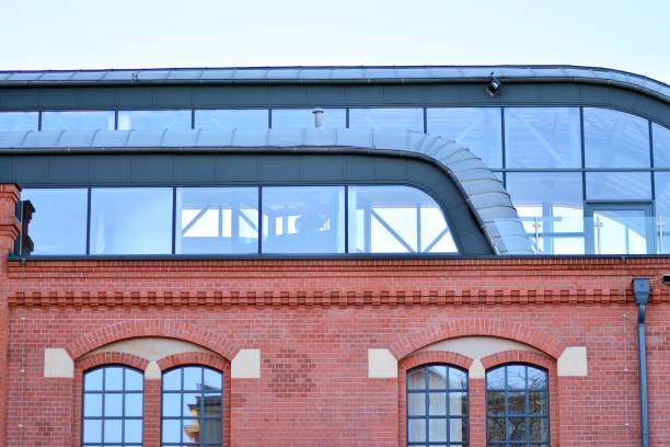 istock Modern architecture, glass and steel. Abstract architectural design. 944329968