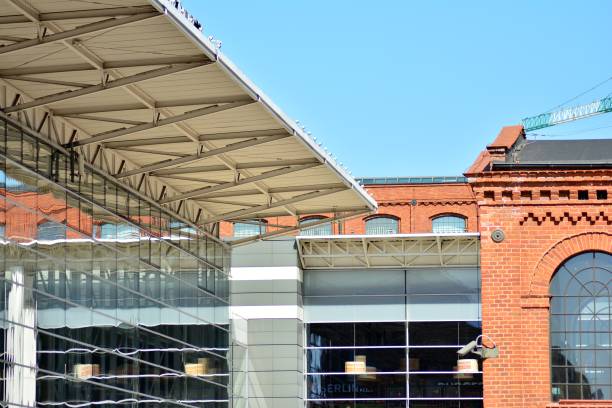 istock Modern architecture, glass and steel. Abstract architectural design. 944333550