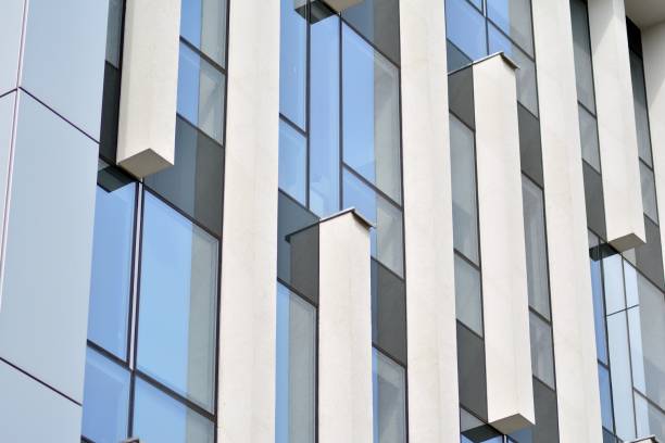 istock Modern architecture, glass and steel. Abstract architectural design. 944333858