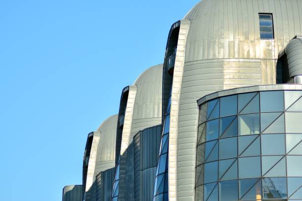 istock Modern architecture, glass and steel. Abstract architectural design. 944336564
