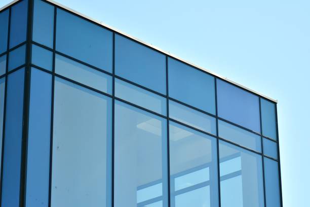 istock Modern architecture, glass and steel. Abstract architectural design. 944337198