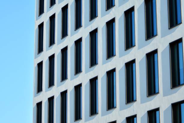 istock Modern architecture, glass and steel. Abstract architectural design. 944337274