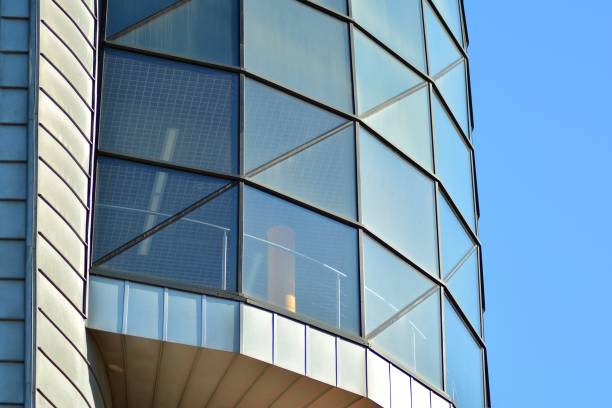 istock Modern architecture, glass and steel. Abstract architectural design. 944337590