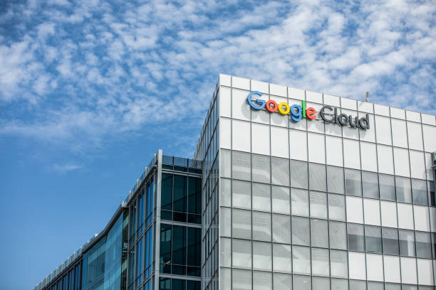 Google Cloud Buildings in Silicon Valley stock photo