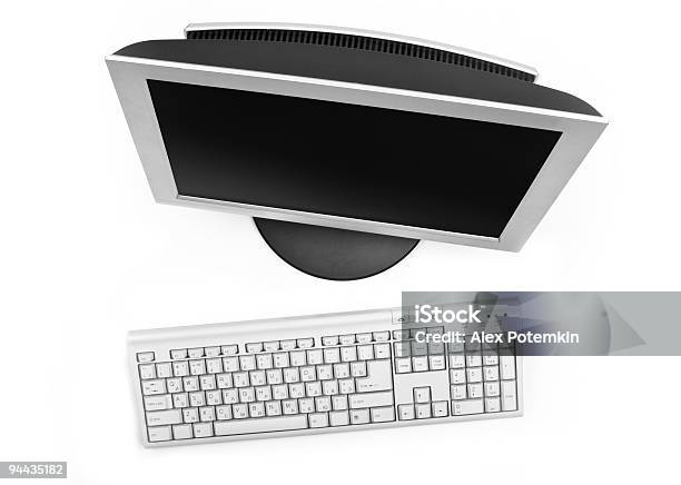 Tastiera Di Un Computer Monitor Lcd - Fotografie stock e altre immagini di Affari - Affari, Articolo di cancelleria, Attrezzatura